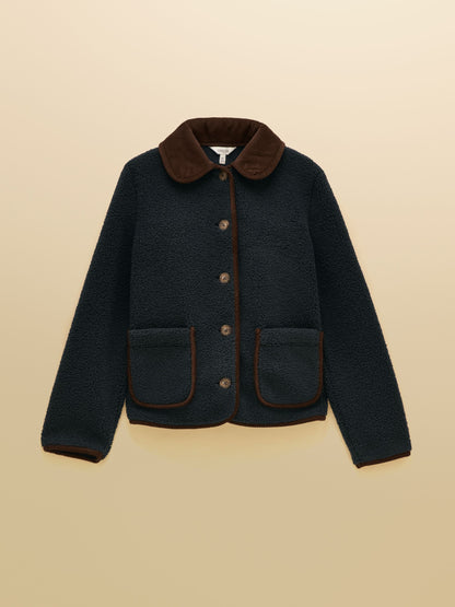 Women's Joules Sadie Button Through Fleece Jacket