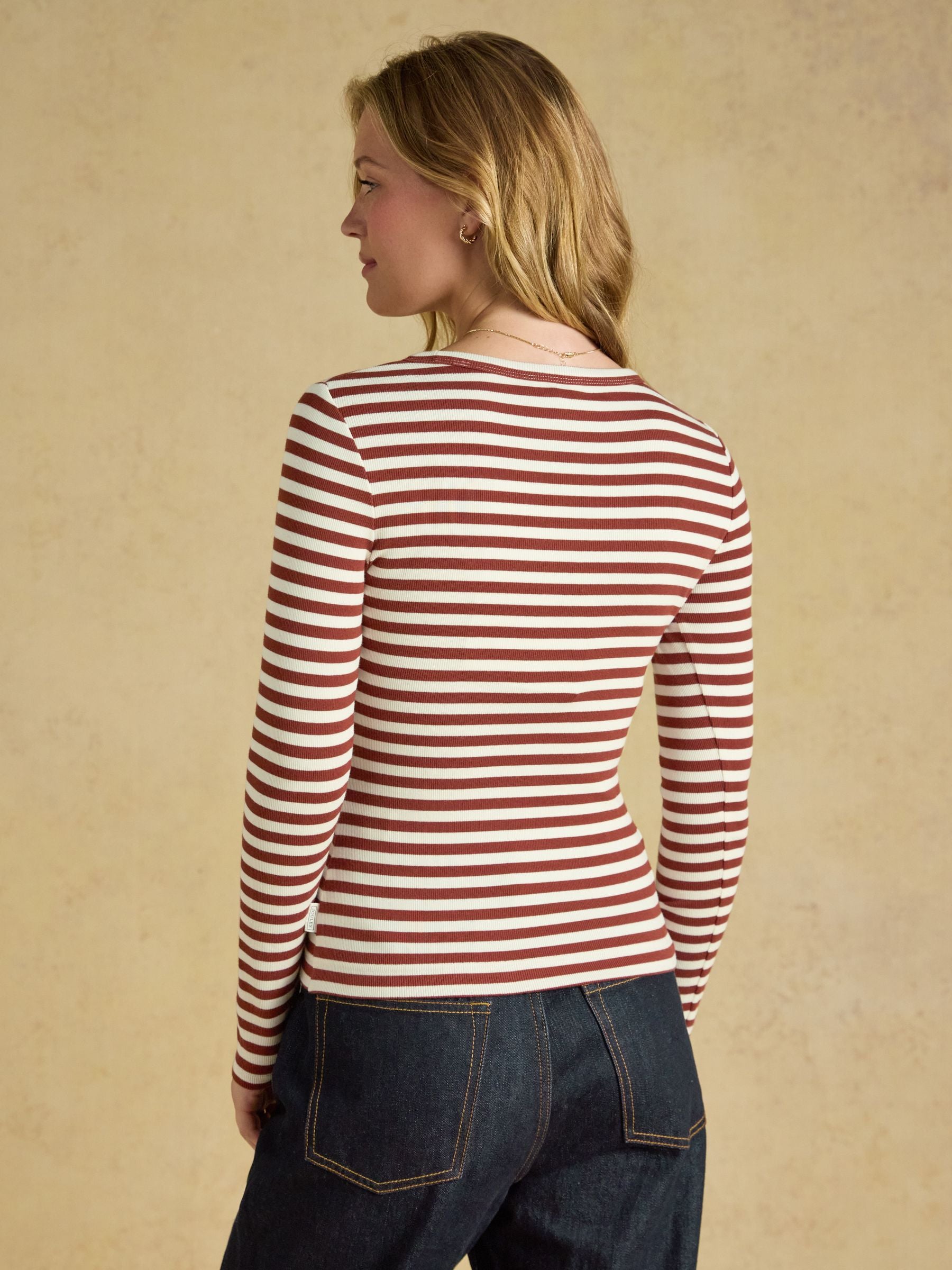 Women's Joules Sophie Ribbed Fitted T-Shirt