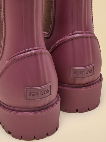 Joules women's cherry waterproof ankle wellies with neoprene lining and pull-on design