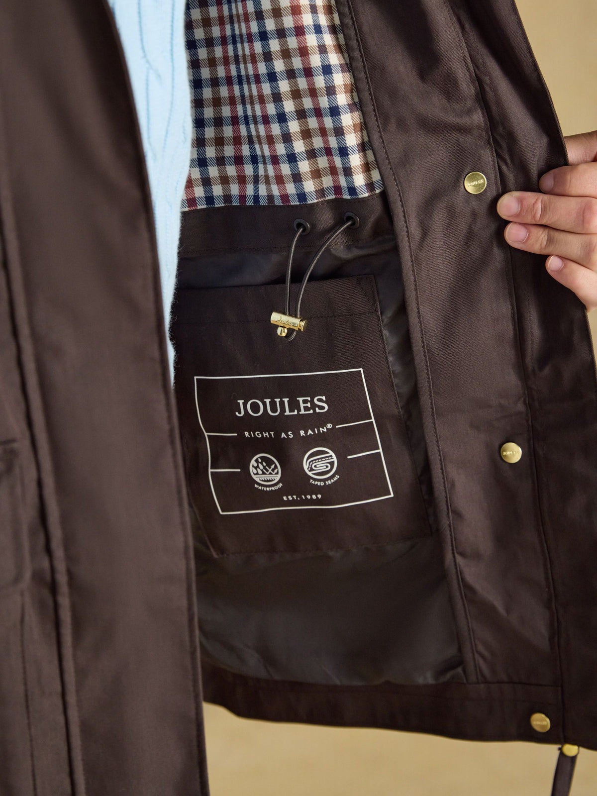 Joules Portwell Waterproof Raincoat With Hood