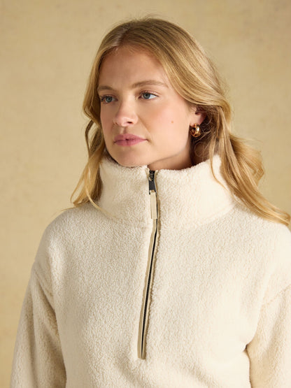 Women's Joules Cropped Quarter Zip Fleece
