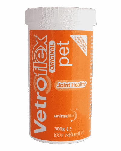 Vetroflex Pet Original: Natural joint supplement for dogs. Supports cartilage health and flexibility. Keep your dog active!