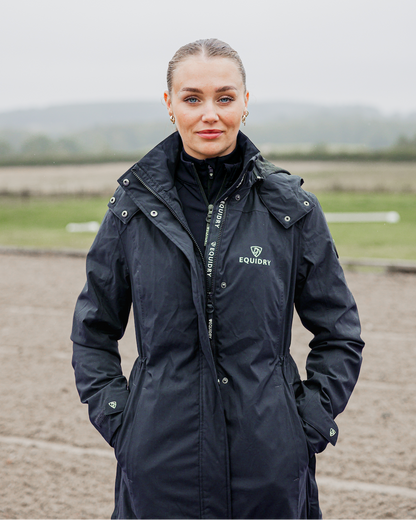 Equidry Women's Bronte Riding Coat - Navy, Waterproof, Stylish, Equestrian Apparel