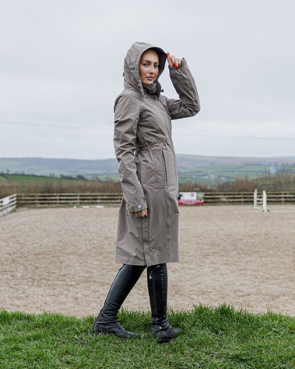 Aura Women's Raincoat Taupe