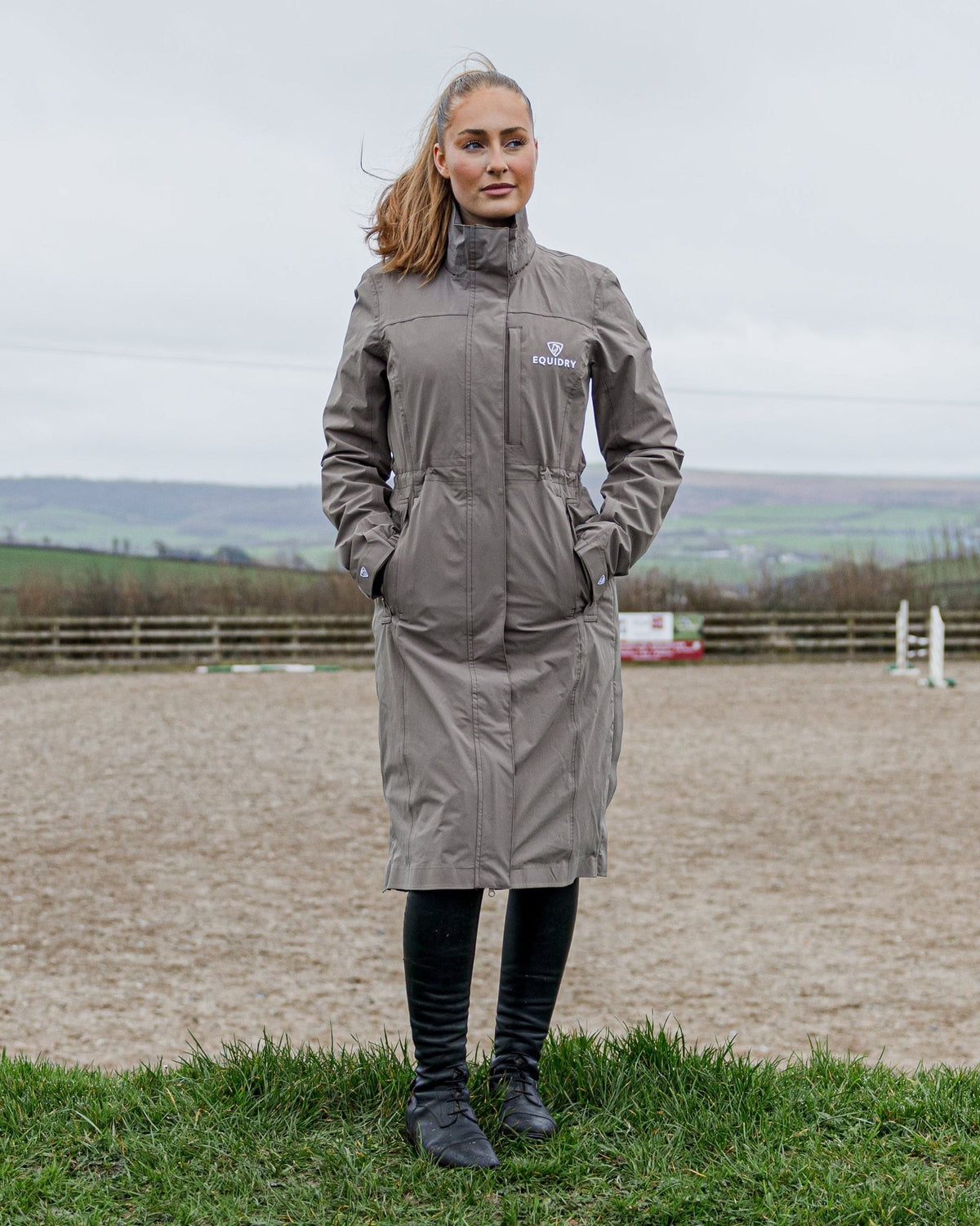 Aura Women's Raincoat Taupe