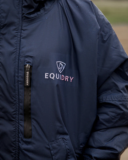 EQUIDRY Evolution Women's Thick Fleece Navy/Pale Pink