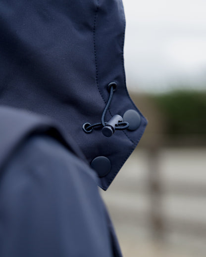 EQUIDRY Torrent Navy Padded Riding Gilet for Women - Water-repellent & Windproof