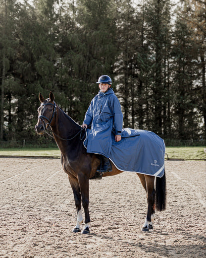 EQUIDRY Waterproof Exercise Sheet Thick Steel Blue