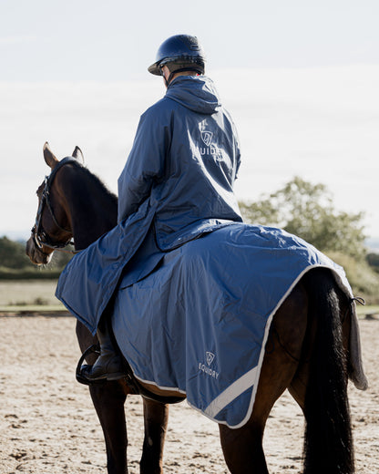 EQUIDRY Waterproof Exercise Sheet Thick Steel Blue