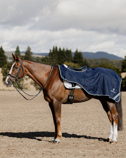 EQUIDRY Waterproof Exercise Sheet Thick Navy/Pale Pink