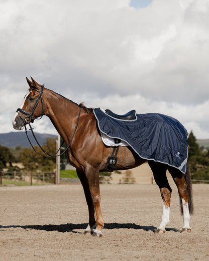 EQUIDRY Waterproof Exercise Sheet Thick Navy/Navy