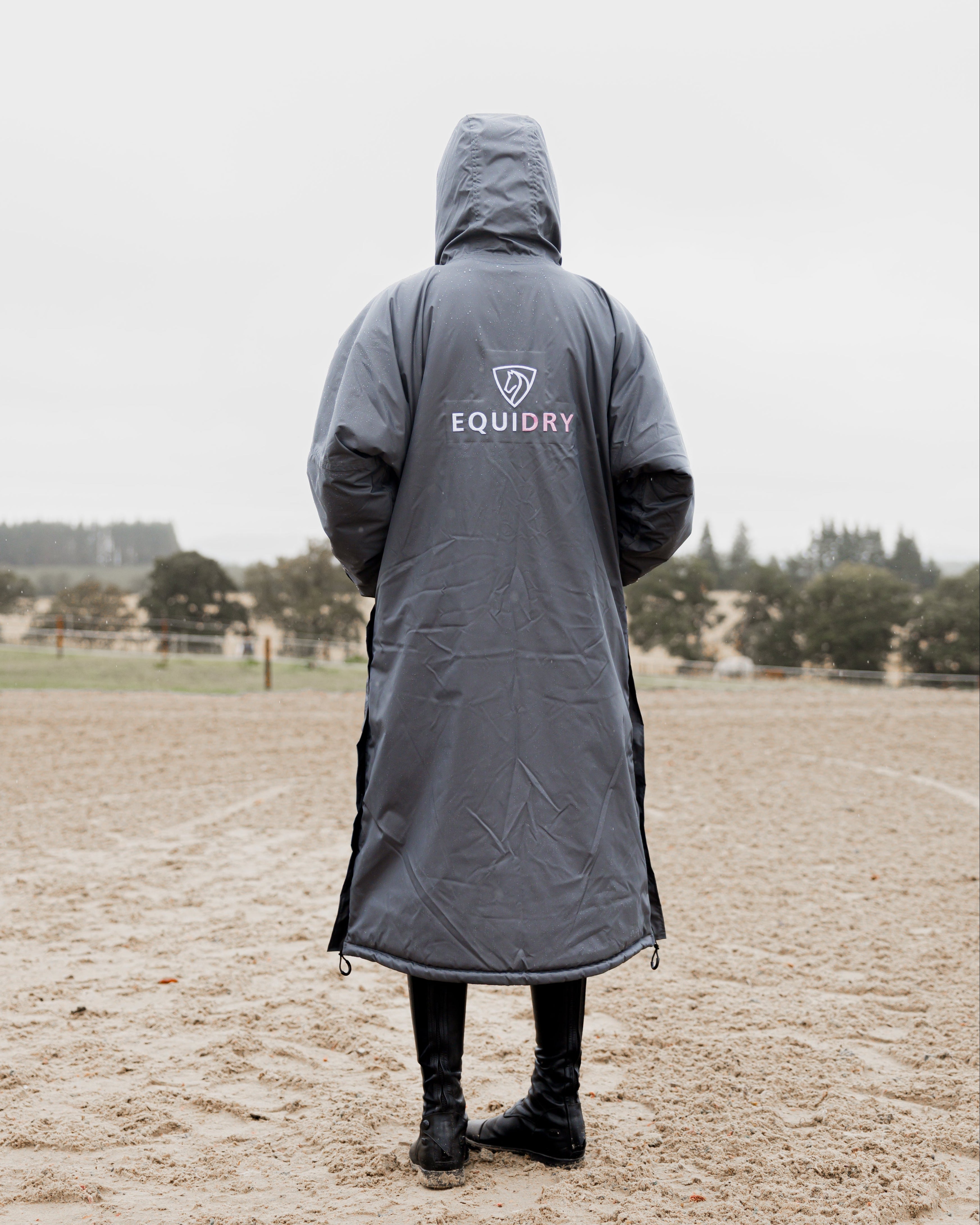 EQUIDRY Evolution Women's Thick Fleece Grey/Pale Pink