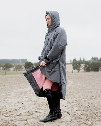 EQUIDRY Evolution Women's Thick Fleece Grey/Pale Pink