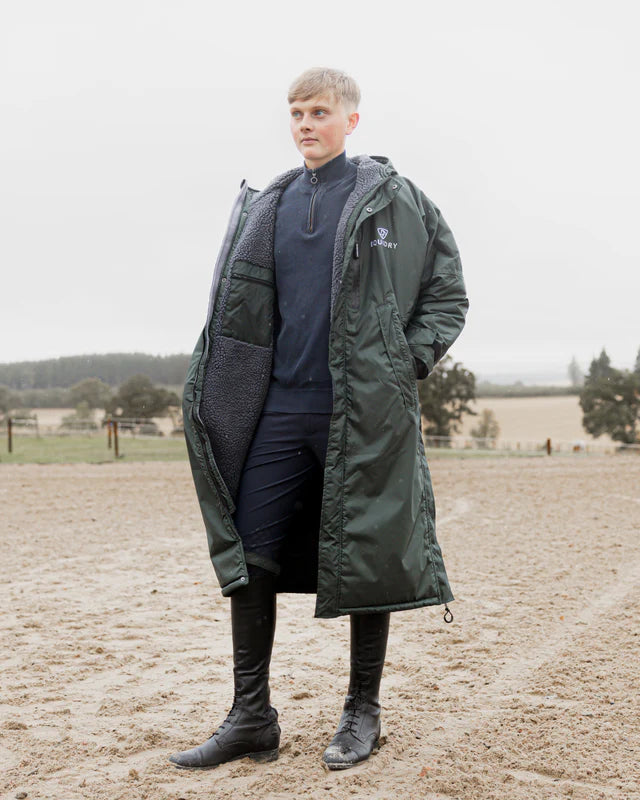 EQUIDRY Evolution Men's Thick Fleece Black Forest Green/Grey