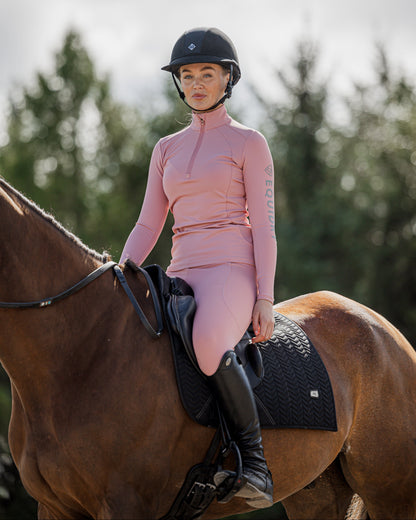 EQUIDRY Women's Water Repellent Base Layer Pale Pink/Grey
