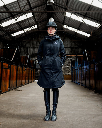 EQUIDRY Bronte Waterproof Riding Coat Women's Black