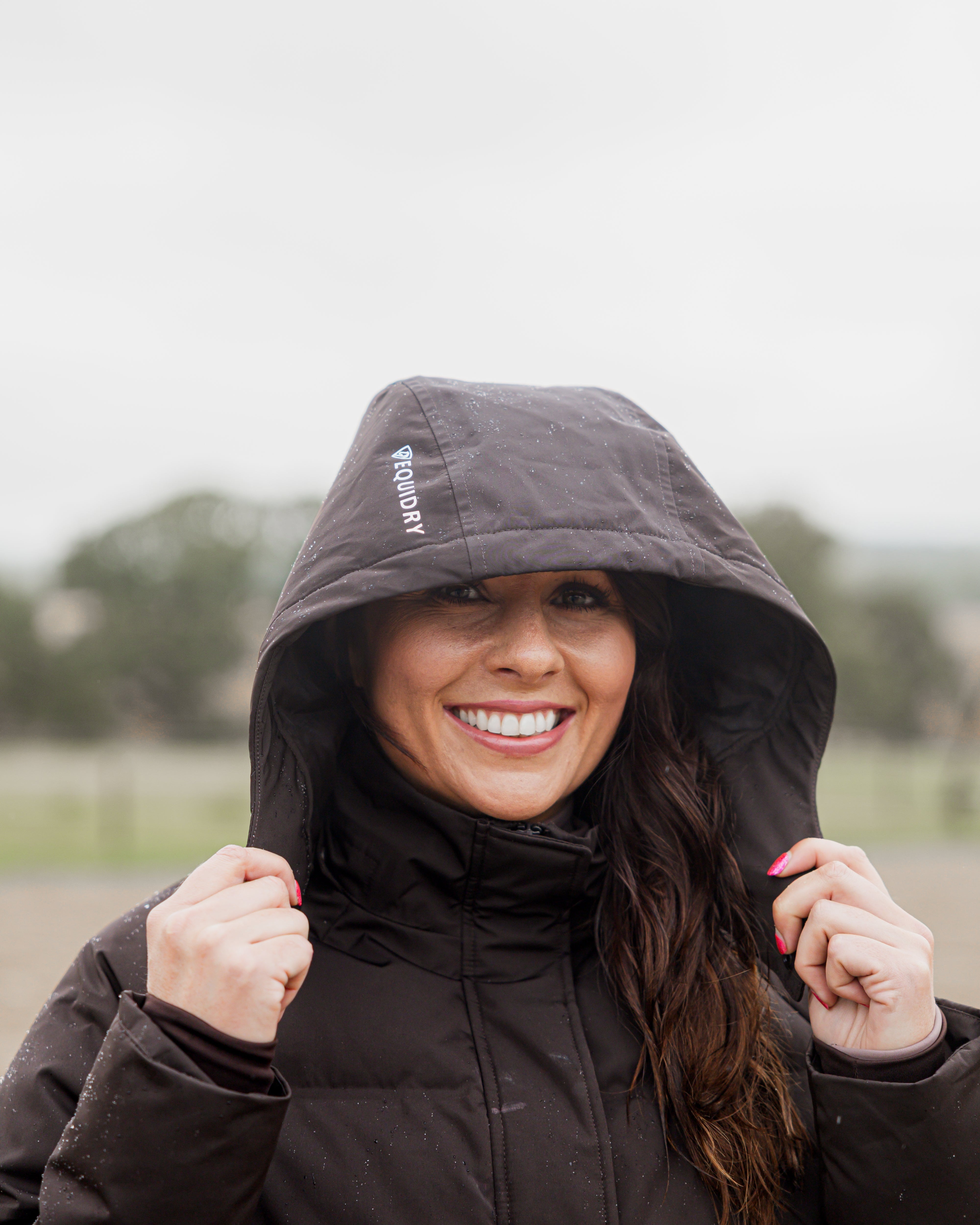 EQUIDRY Talia Women's Waterproof Puffer Jacket Brown