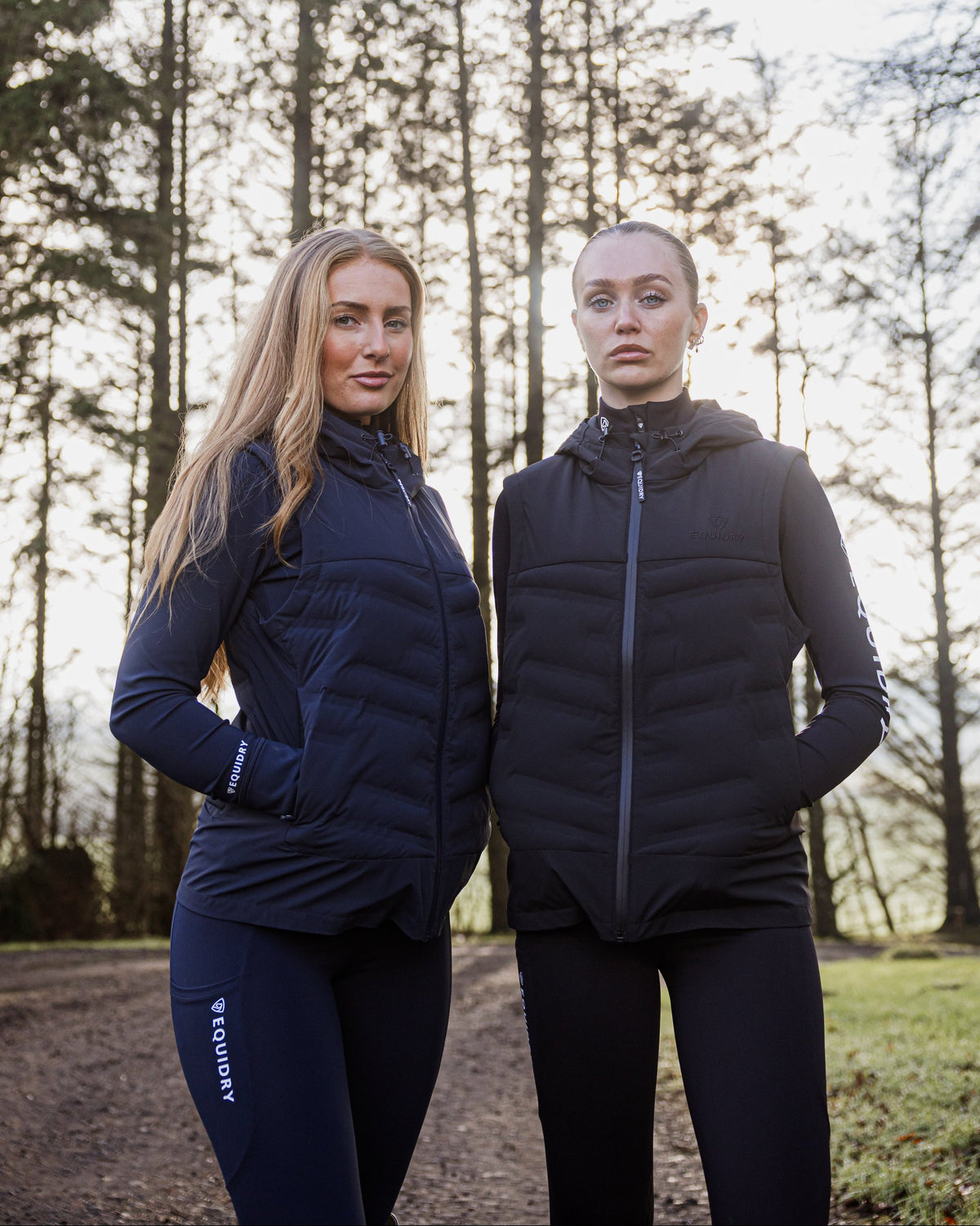 Equidry Tamar Lightweight Women's Black Gilet for riding and equestrian wear.