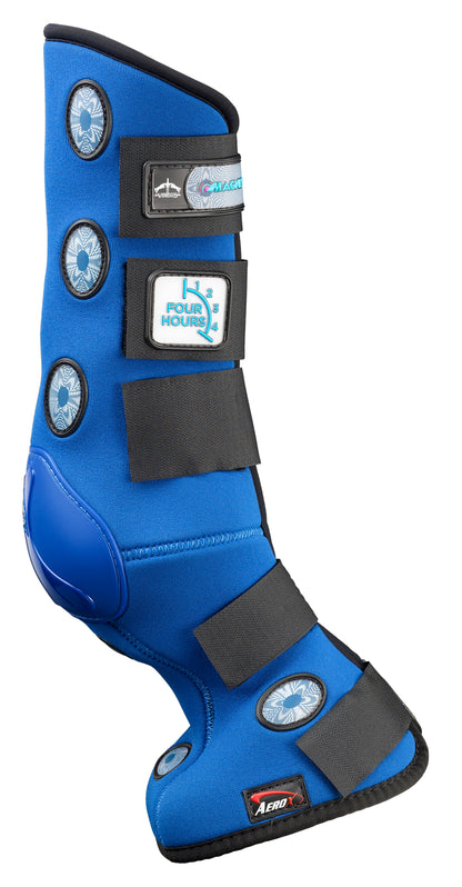 VEREDUS 4 HOUR MAGNETIC BOOT REAR - BLUE: Magnetic horse stable boot for tendon support, pain relief, and blood circulation.