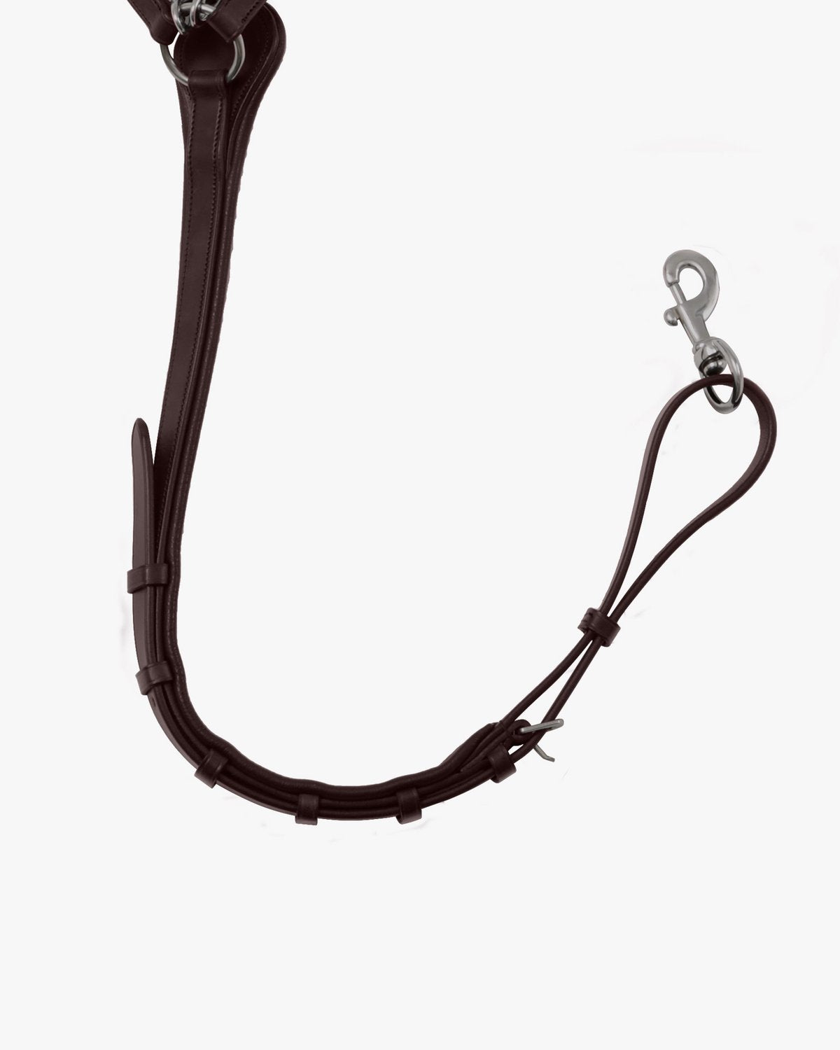 Premier Equine Valbrona Performance Breastplate - Brown Italian Leather Horse Equestrian Equipment Running Martingale