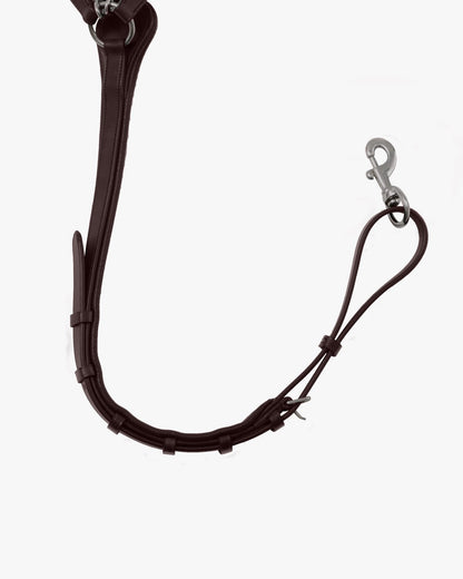 Premier Equine Valbrona Performance Breastplate - Brown Italian Leather Horse Equestrian Equipment Running Martingale