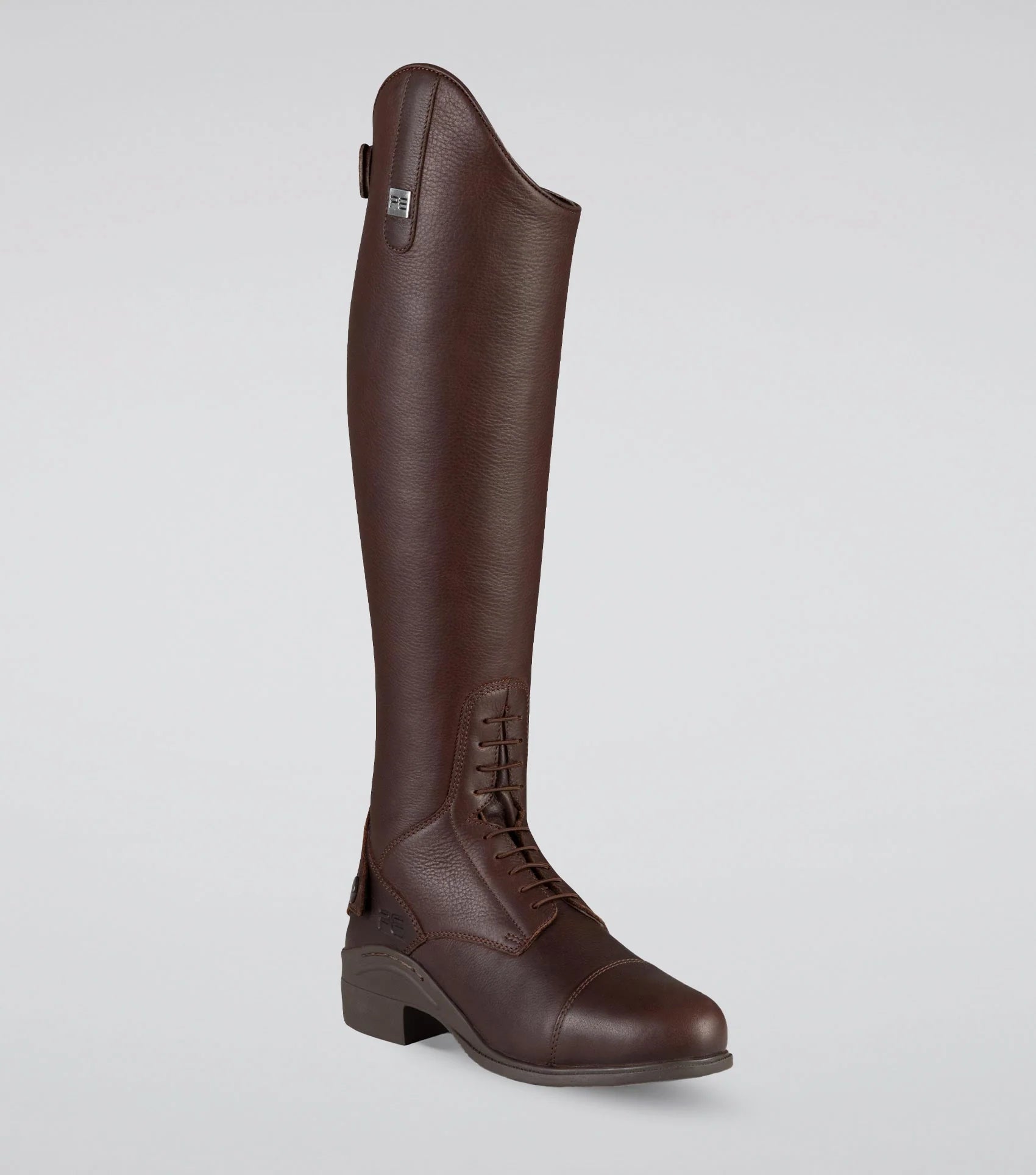 Premier Equine Vallardi Ladies Leather Field Riding Boot Brown Equestrian
