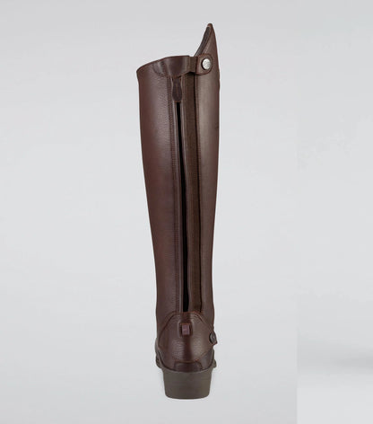 Premier Equine Vallardi Brown Leather Field Riding Boot for Women. Equestrian Apparel by Equiflair.