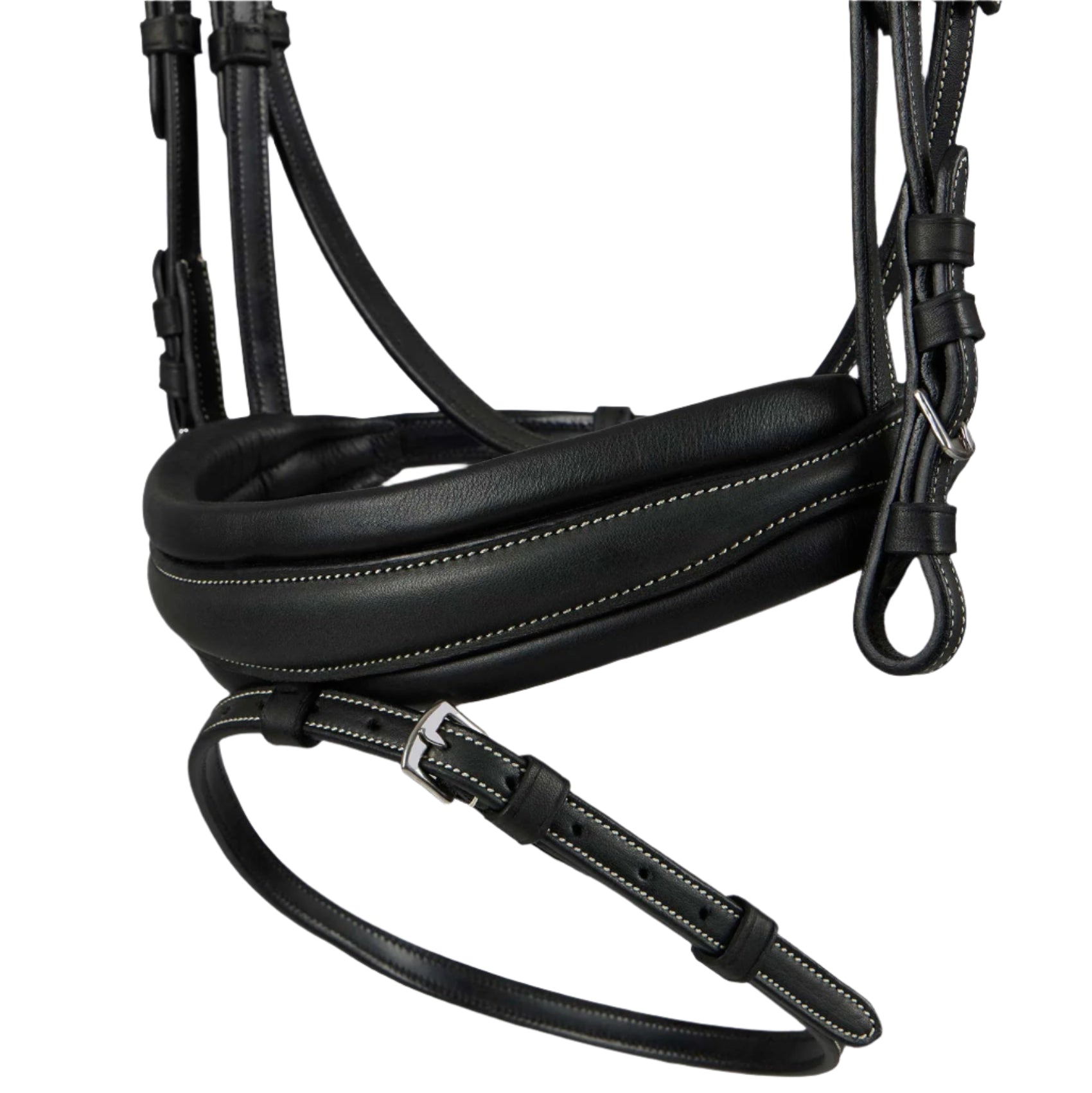 PREMIER EQUINE Veneto Anatomical Snaffle Bridle Black Leather | Equiflair | Horse Riding Equipment