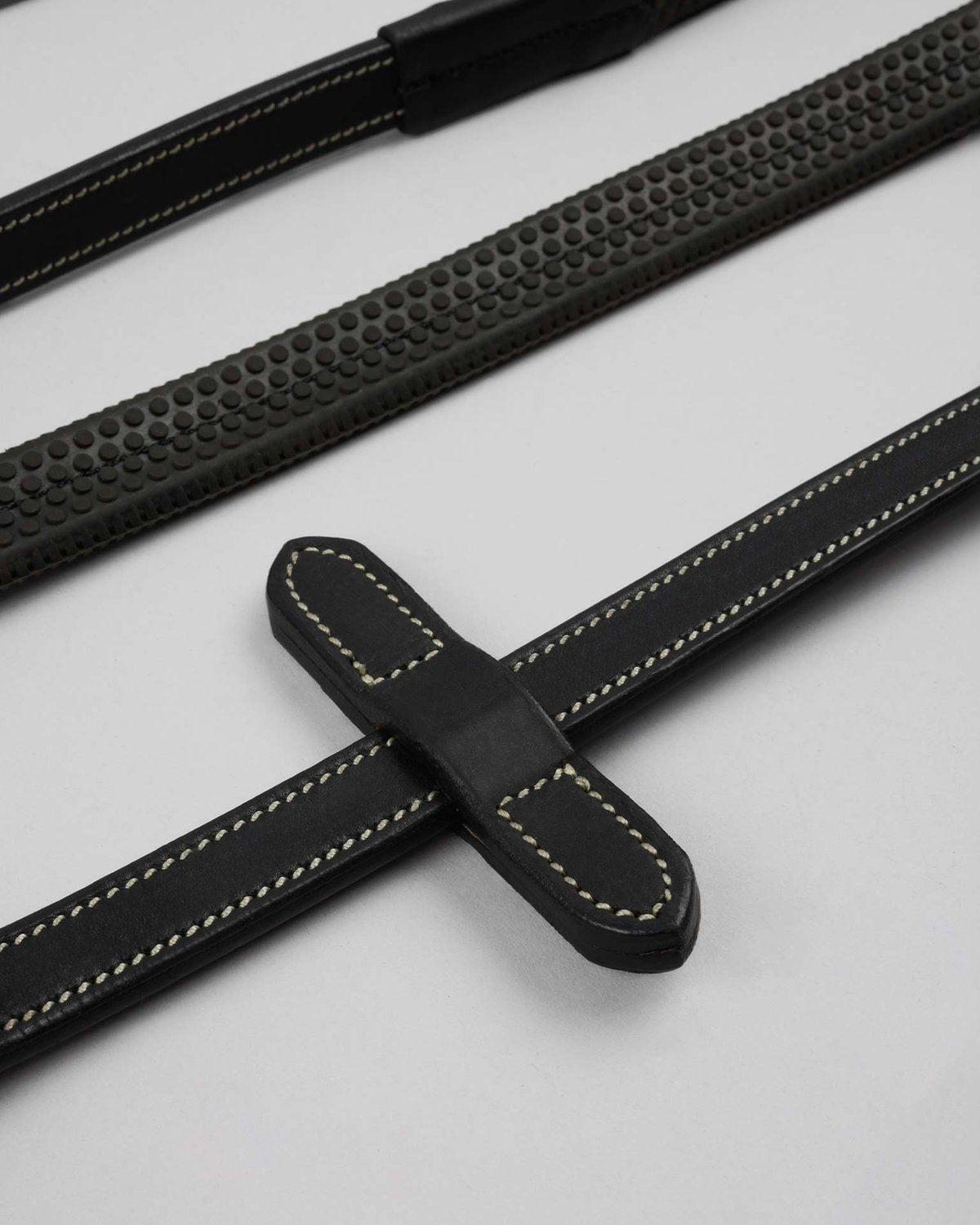 Premier Equine Veneto Rubber Grip Reins Black