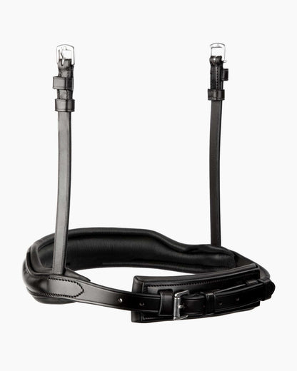 Premier Equine Verdura Anatomic Cavesson Noseband - Black Horse Riding Equipment - Italian Leather