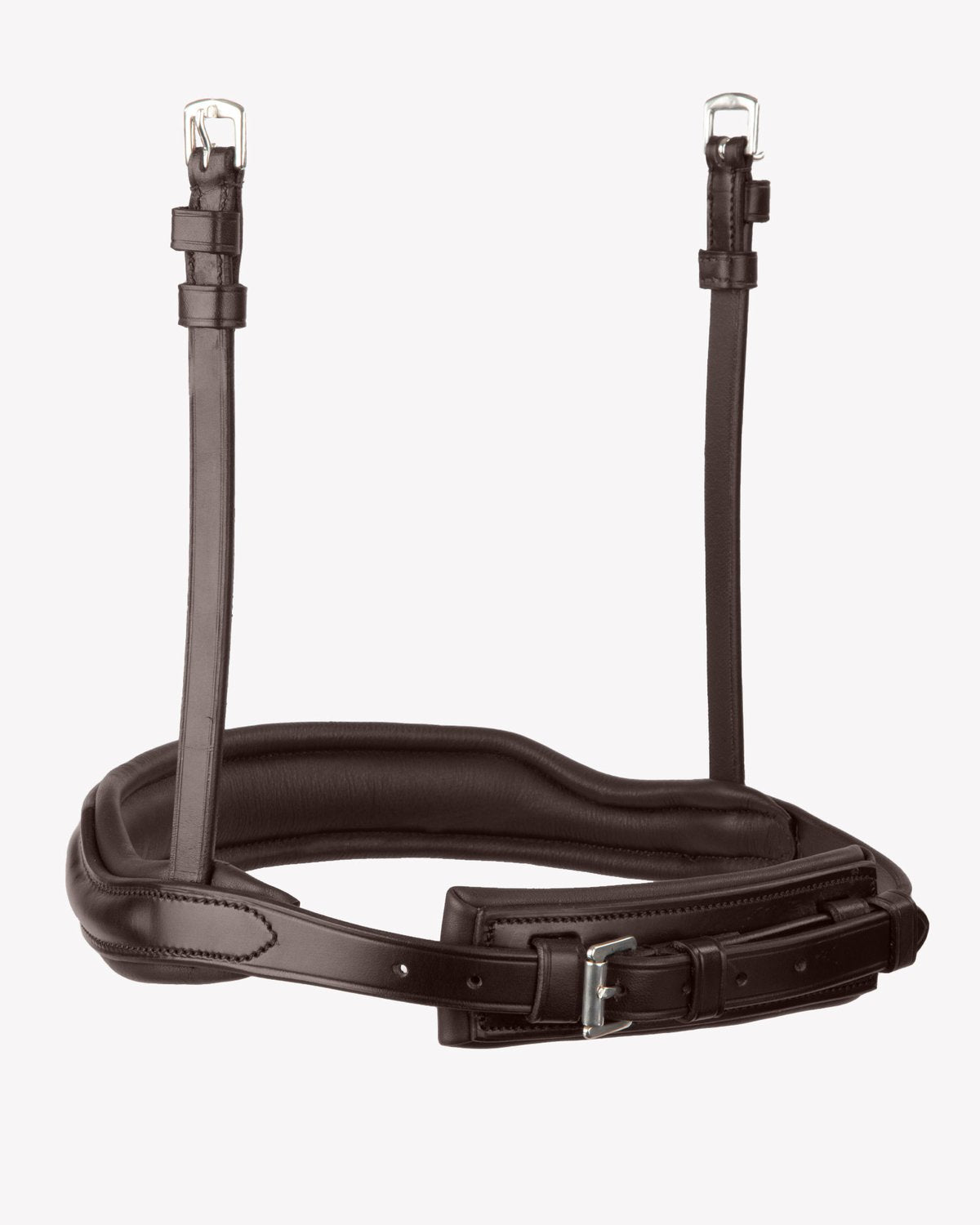 Premier Equine Brown Anatomical Cavesson Noseband - Comfortable Horse Riding Equipment