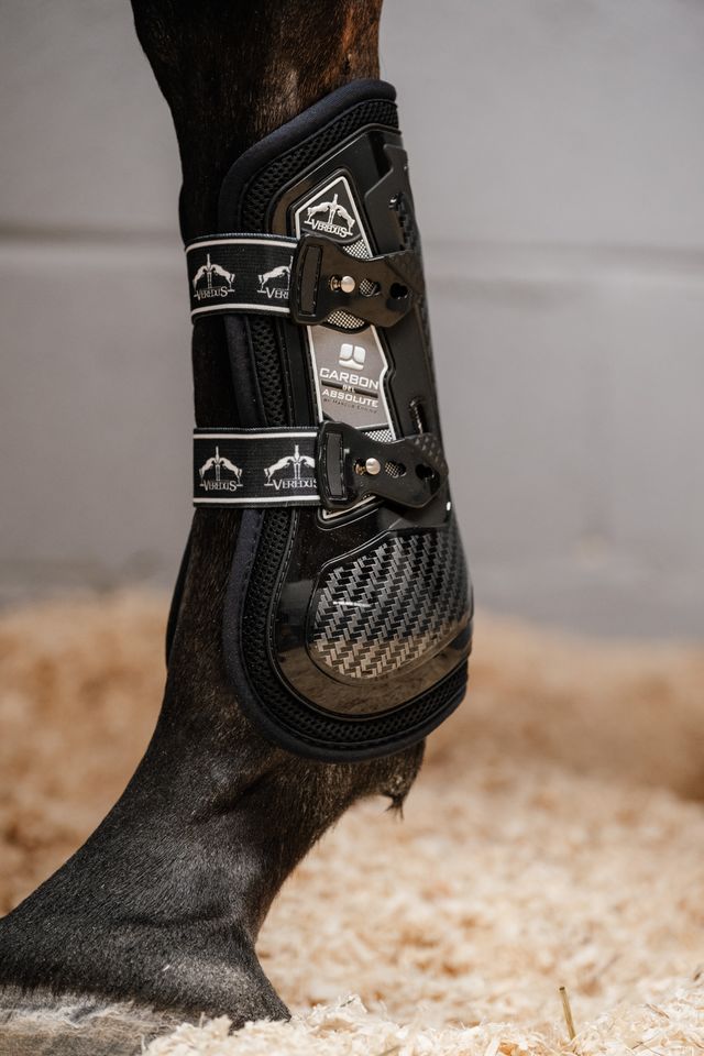 Veredus Carbon Gel Absolute Front Tendon Boots Black | Equiflair