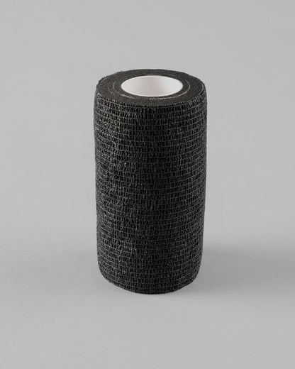 Black Premier Equine Vet Wrap: Cohesive Bandage for Equine Wound Dressing & Support - Self-Adhering, 10cm x 4.5m