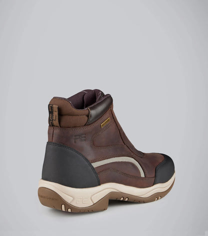 Brown leather waterproof zip front riding boot - Premier Equine Vinci II