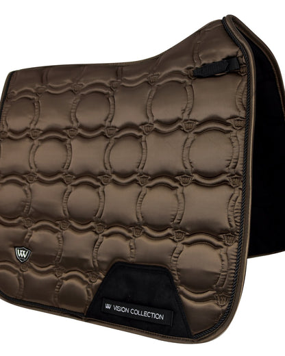 Woof Wear Vision Dressage Pad - Mocha Brown | High Wither, Quilted Saddle Pad | Equiflair