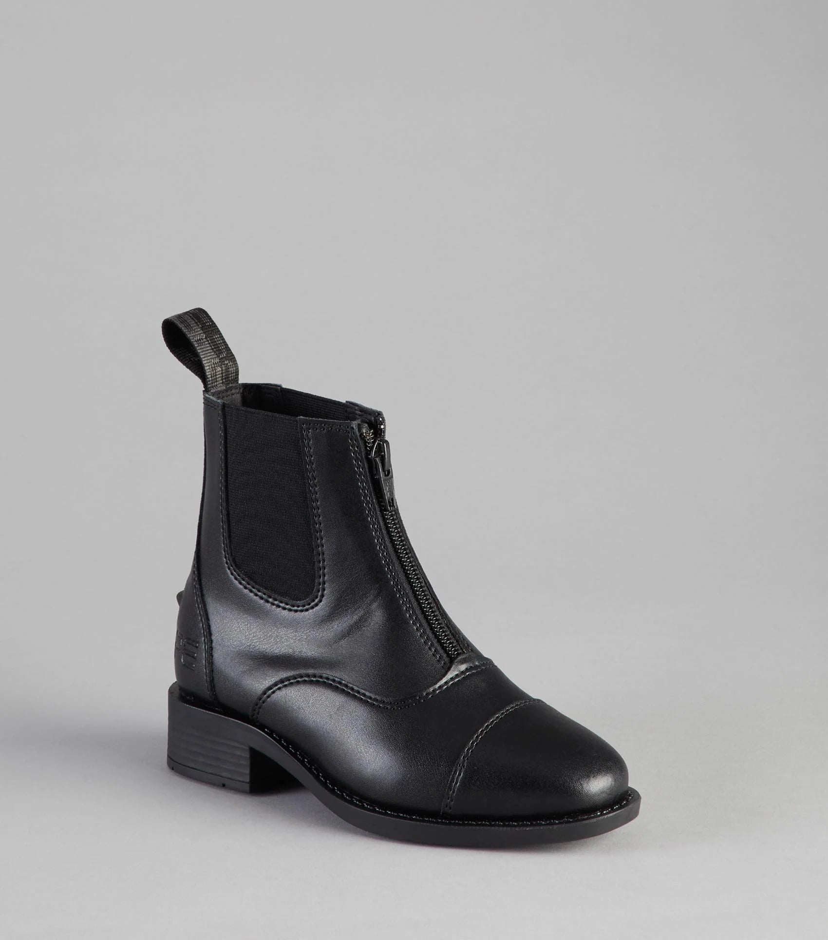 Premier Equine Volens Junior Black Synthetic Paddock Boots - Equestrian Riding Footwear