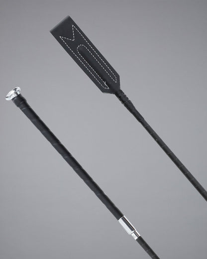 PREMIER EQUINE Volterra Jumping Whip Black: Equestrian Riding Crop for Training & Competition