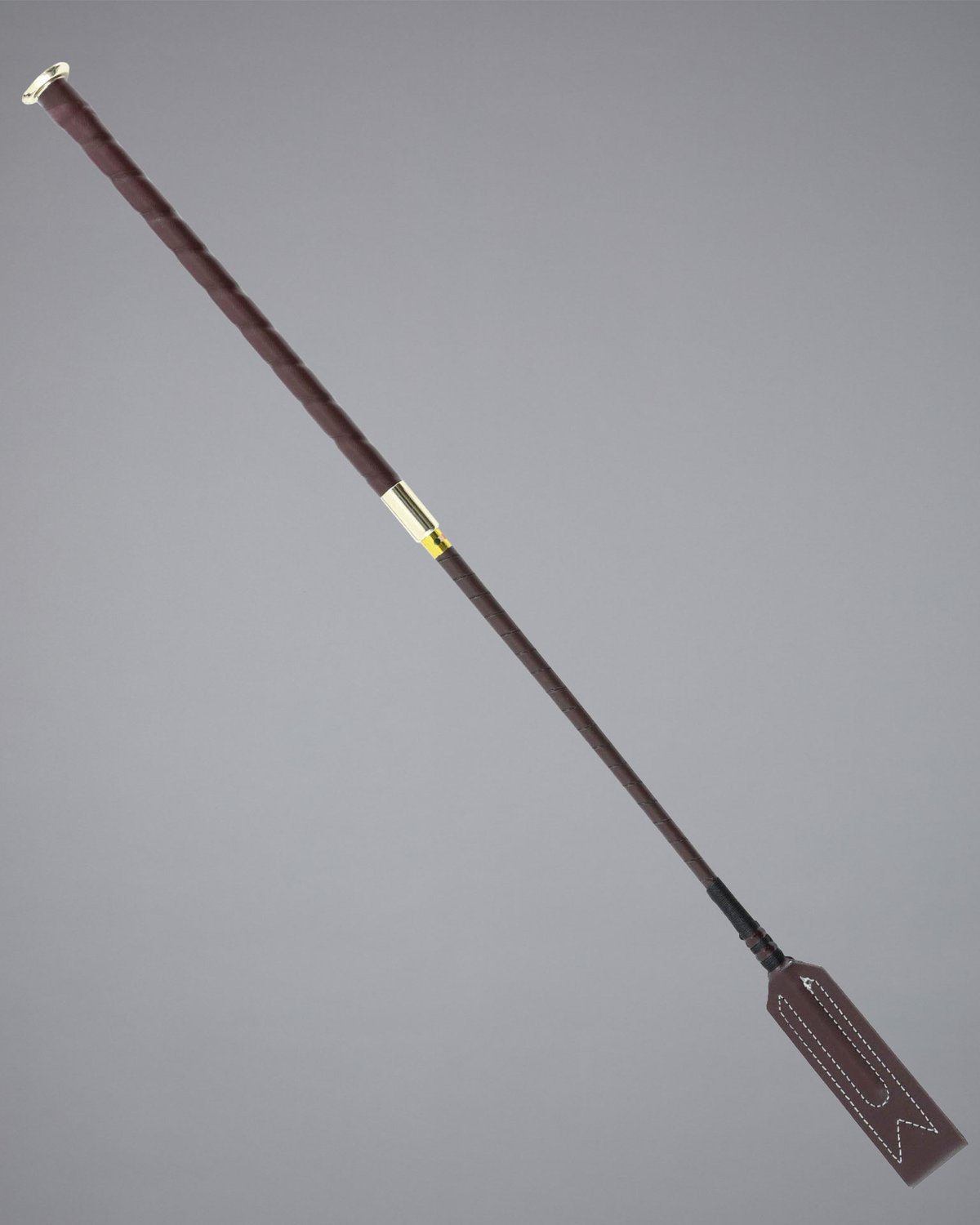 Brown Leather Jumping Whip | Horse Riding Crop | Equiflair Volterra Competition Whip