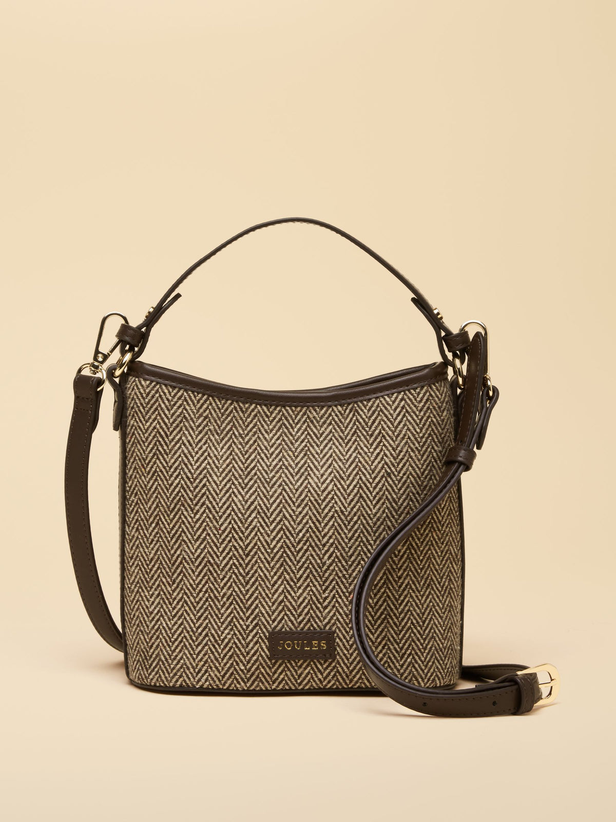 Women's Joules Herringbone Bucket Bag