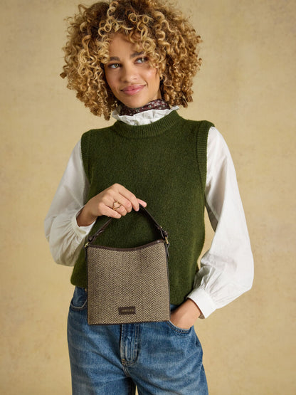 Women's Joules Herringbone Bucket Bag