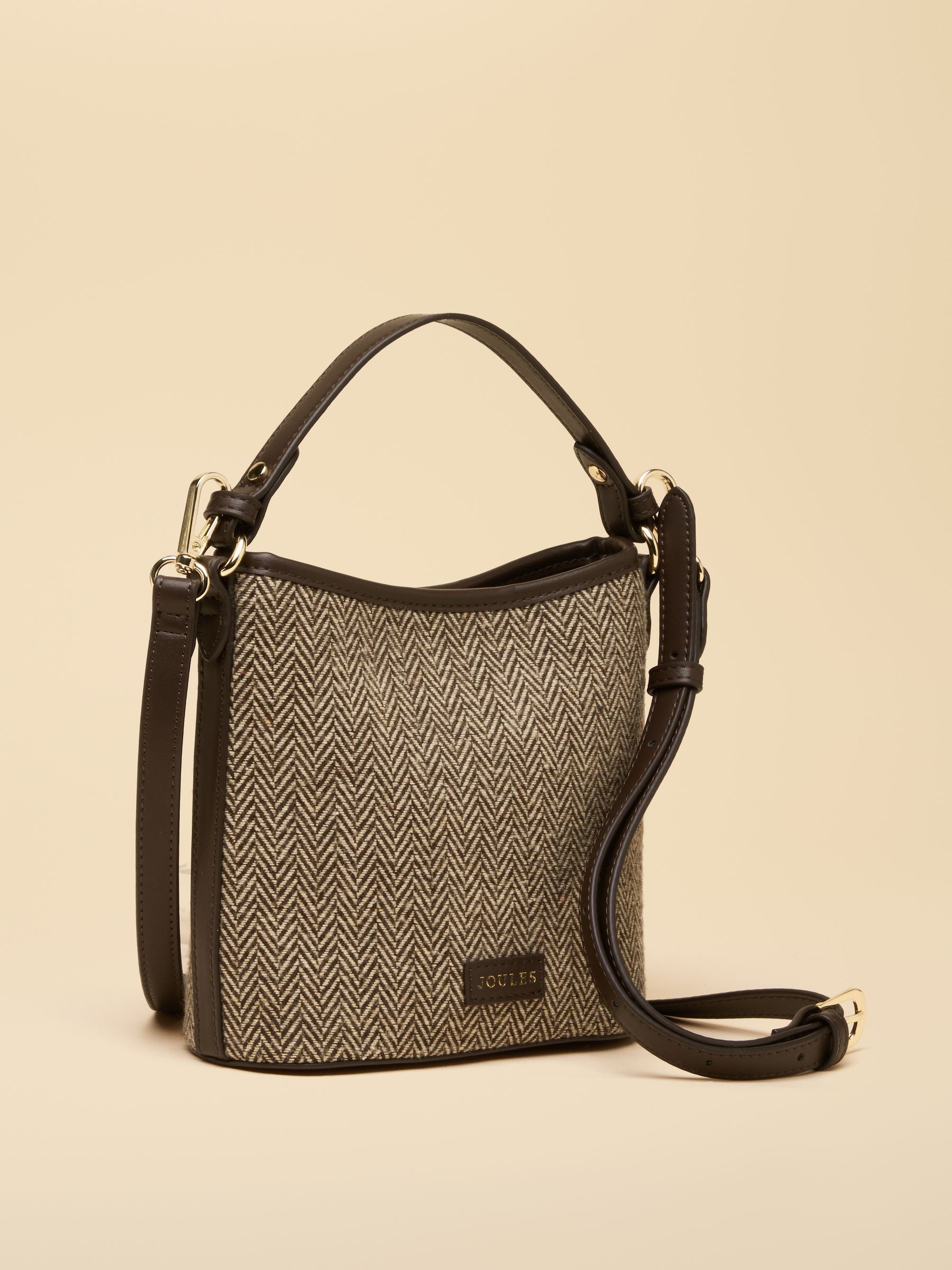 Women's Joules Herringbone Bucket Bag