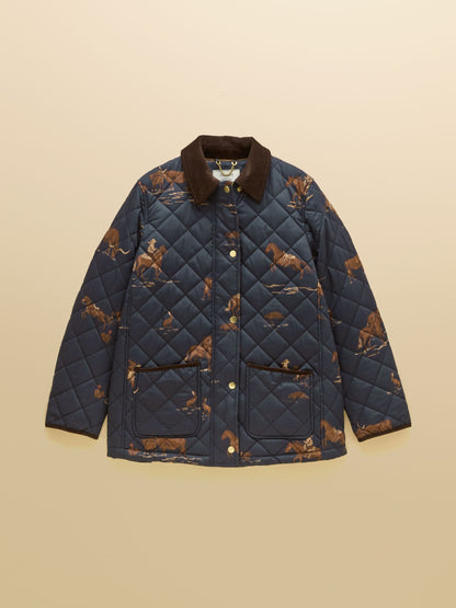 Women's Joules Highgrove Diamond Quilted Jacket