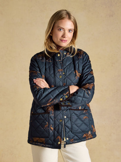 Women's Joules Highgrove Diamond Quilted Jacket