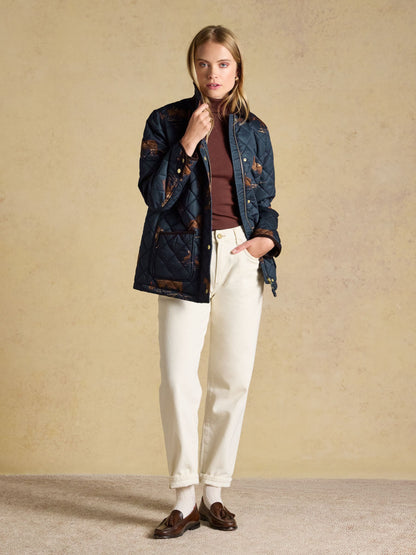 Women's Joules Highgrove Diamond Quilted Jacket