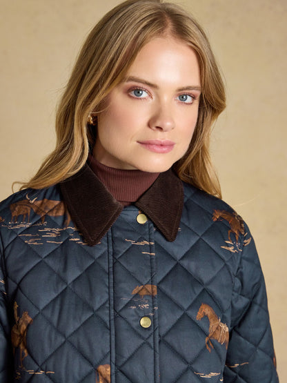 Women's Joules Highgrove Diamond Quilted Jacket