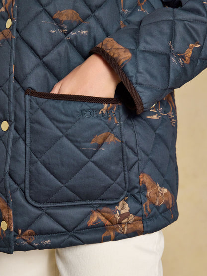 Women's Joules Highgrove Diamond Quilted Jacket