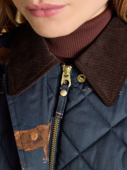 Women's Joules Highgrove Diamond Quilted Jacket