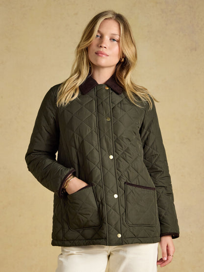 Women's Joules Highgrove Diamond Quilted Jacket
