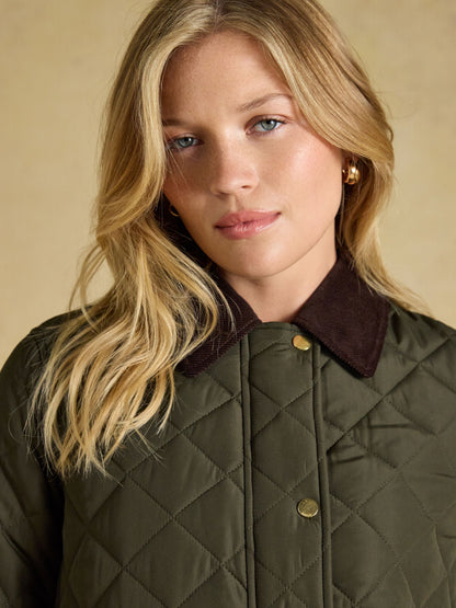 Women's Joules Highgrove Diamond Quilted Jacket