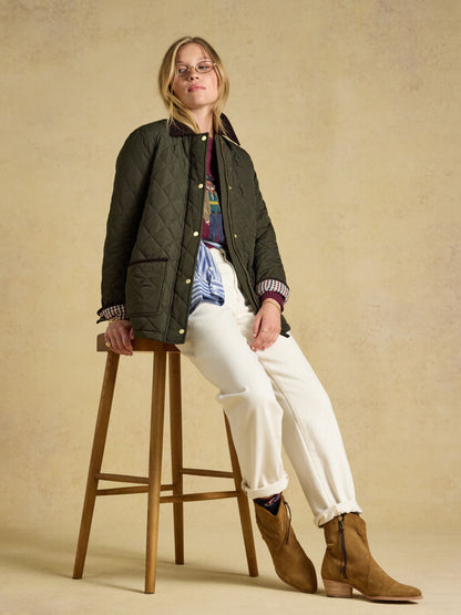 Women's Joules Highgrove Diamond Quilted Jacket